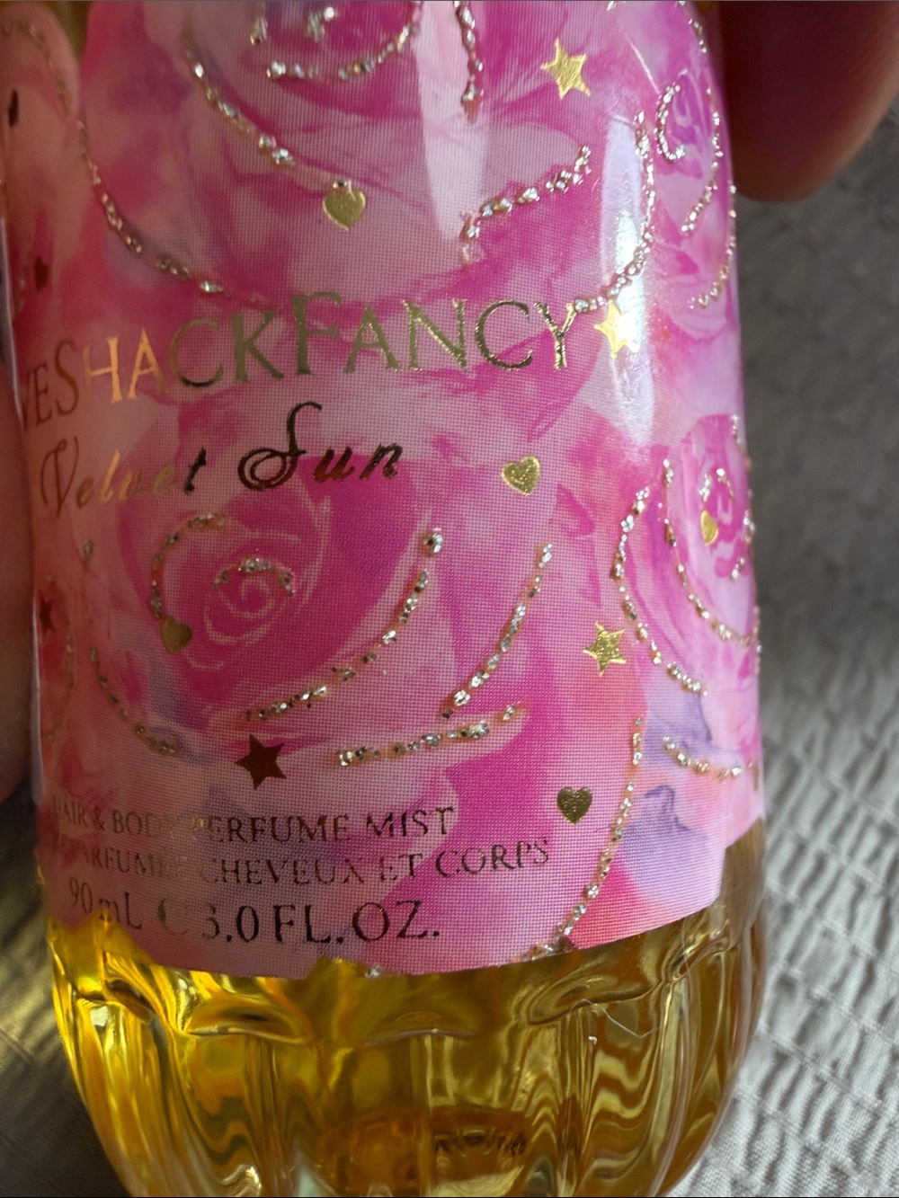 LoveShackFancy Pink Floral & Gold Yellow Glass Roller Bottles (Set of 3) - Picture 4 of 4
